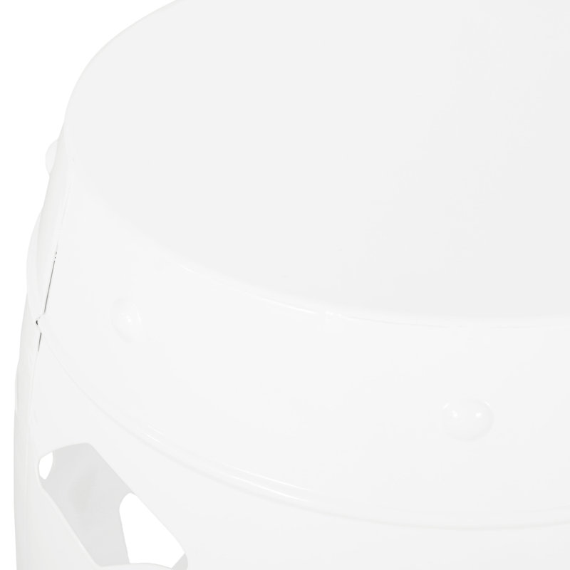 Grande table moderne en fer-blanc - Aucun assemblage requis, avec un style chic.