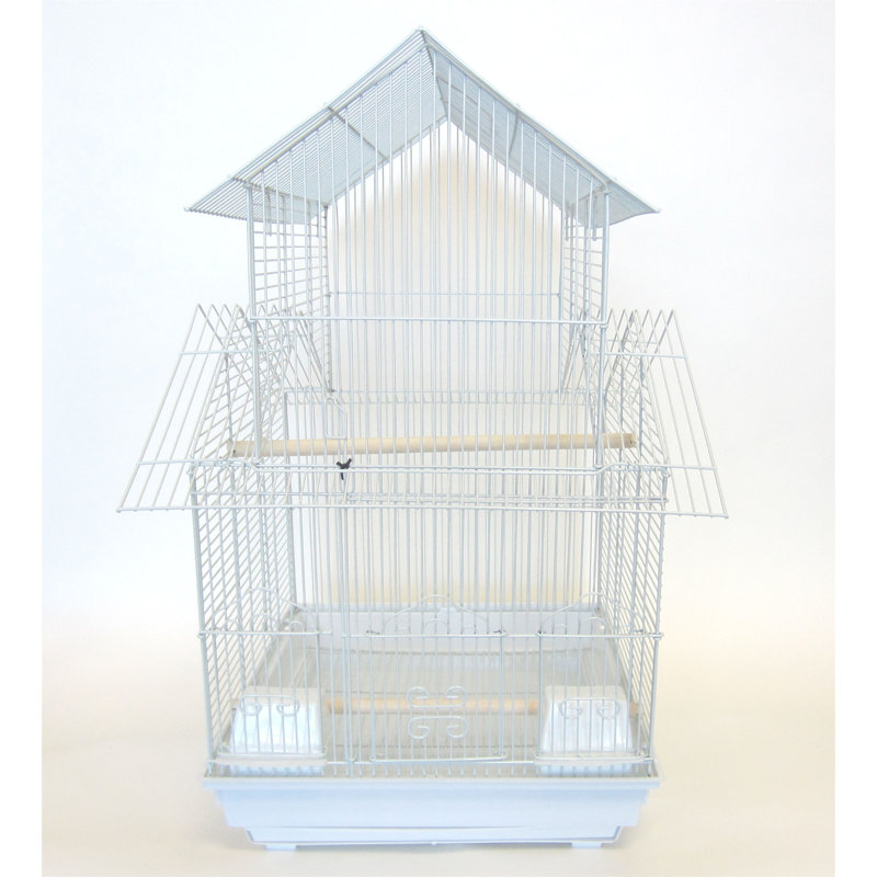 Cage à oiseau supérieure pagode Jana, Noir