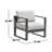 Vrishank Seating Set, Mocha, 4-PC