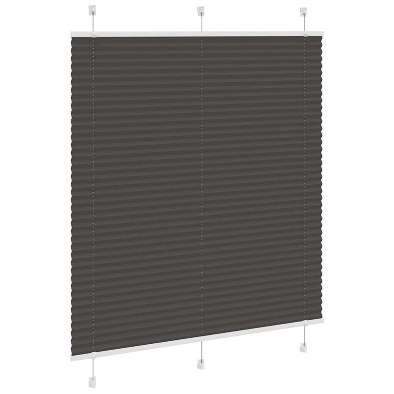 Room Darkening Pleated Shade, 120cmW x 100cmL, Black