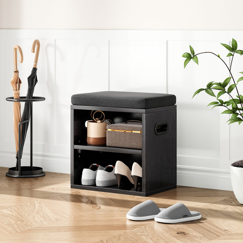 Petit banc à chaussures pour hall d'entrée avec banc à chaussures avec rangement et sièges, range-chaussures