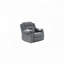 Fauteuil inclinable manuel en velours-318146528