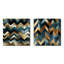 Heverlee - Ensemble de 2 collages de formes carrées abstraites-101843517-101843515