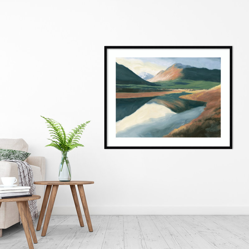 High North by James Wiens, Black, 33" H x 41" W x 1" D