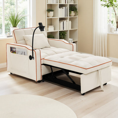 Canapé-lit convertible Canapé-lit Canapé-lit coulissant réglable Canapé-lit pliant multi-poches pour le salon Chambre petit espace, canapé-lit 3 en 1