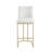 Bar Stools Set of 2 Counter Height 26" Bar Stools with Back, Velvet Kitchen Stools-8427239