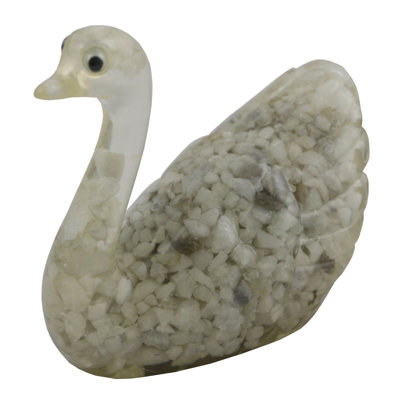 Handmade Glass and Stone Figurine / Sculpture Decorative Object