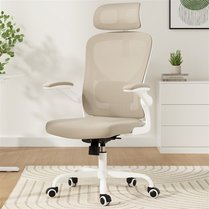 Ergonomic Office Chair, Home Office Desk Chair With Headrest, High Back Computer Chair With Armrests And Adjustable Lumbar Support For Home Office Study Room