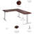 Bush Business Furniture Move 60 Series Height Adjustable L Shaped Standing Desk - Reversible-108919397-108919396-108919401