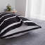  Housse de coussin rayée en microfibre