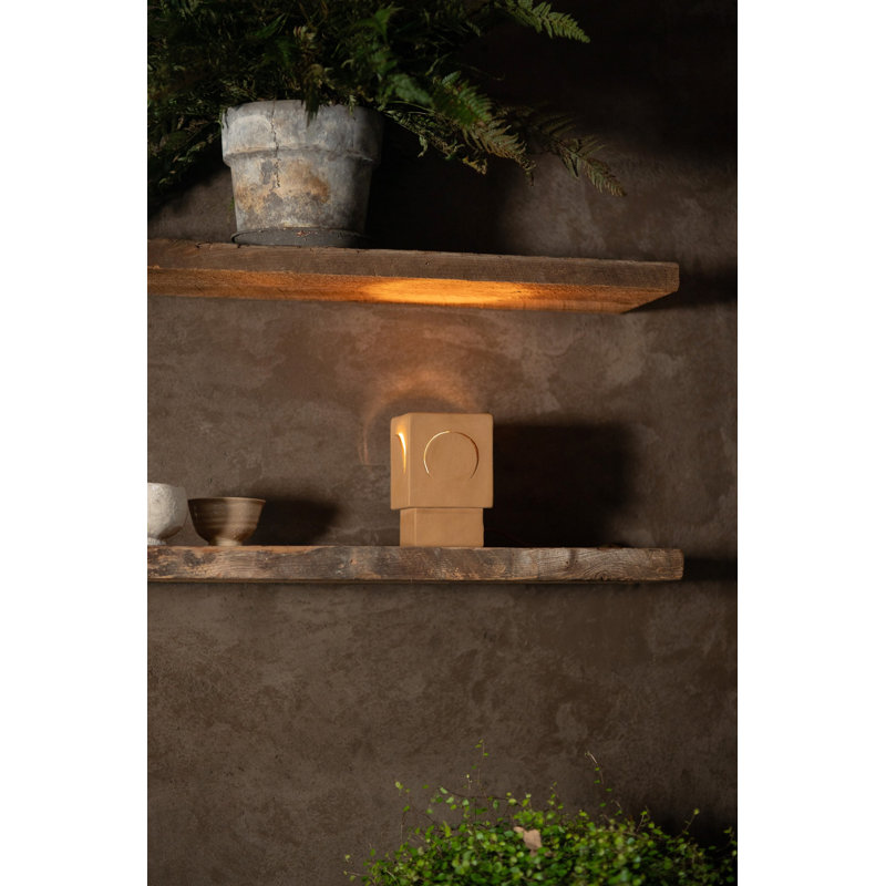 Alexes Eclipse Table Lamp Stoneware Ocher, Ocher