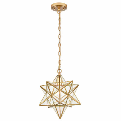 Drissia 1 - Light Gold Star Pendant