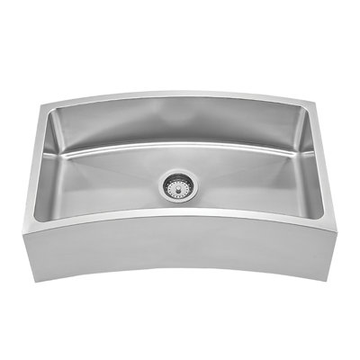 Noah's 31.63'' L Farmhouse / Apron Single Bowl Stainless Steel Kitchen Sink