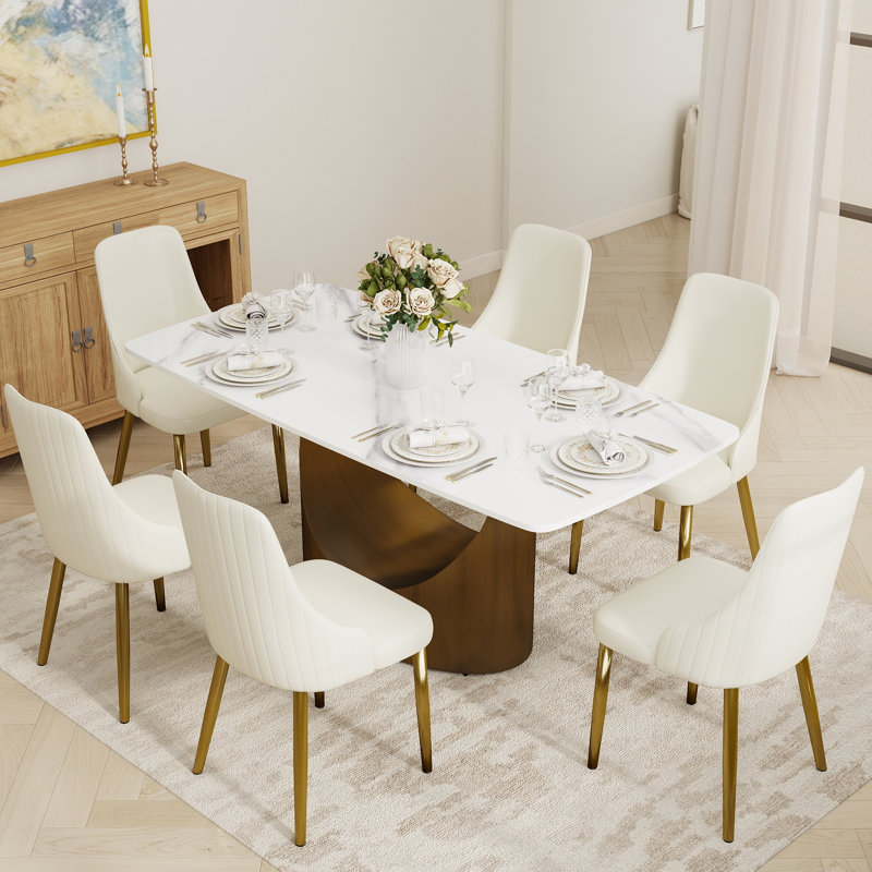Table de salle à manger Aliyas, Bronze, H 29,53 po x L 70,9 po x l 35,4 po, Pandora