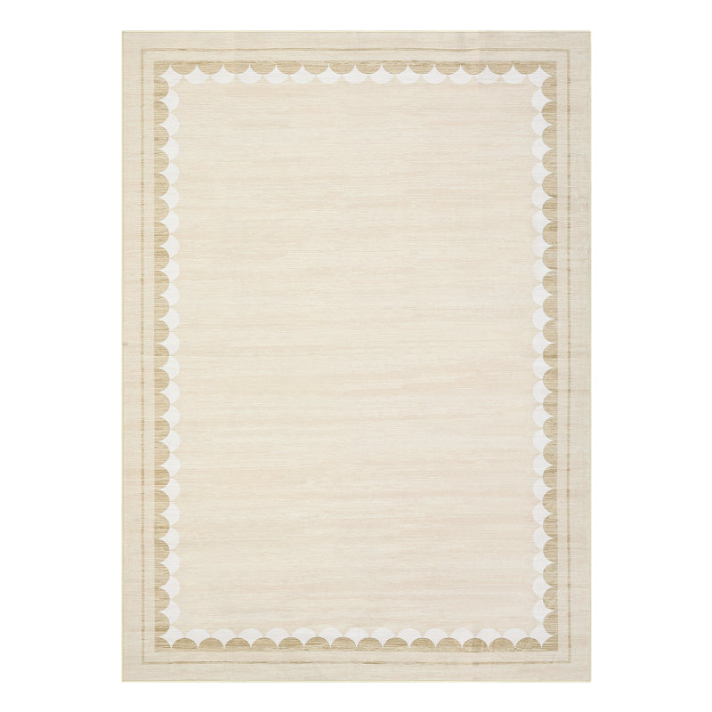 Tapis de salon lavable 5 x 7 tapis moderne antidérapant en caoutchouc pour tapis de chambre de bébé, Rectangle 5 pi x 7 pi