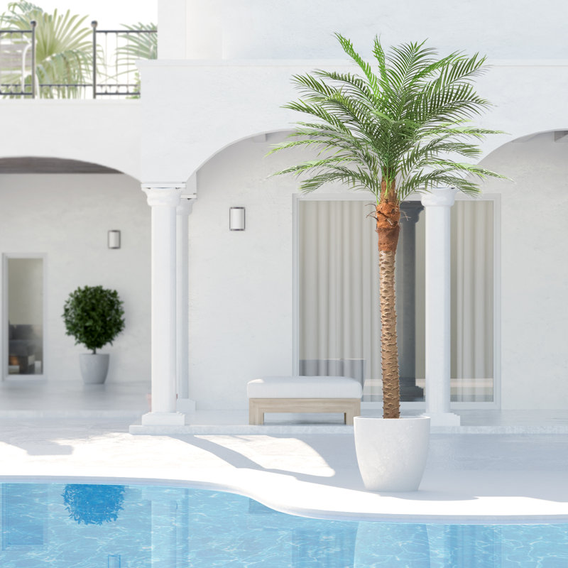 Artificial Palm Tree In A Pot, 94.5" H x 49.2" W x 49.2" D