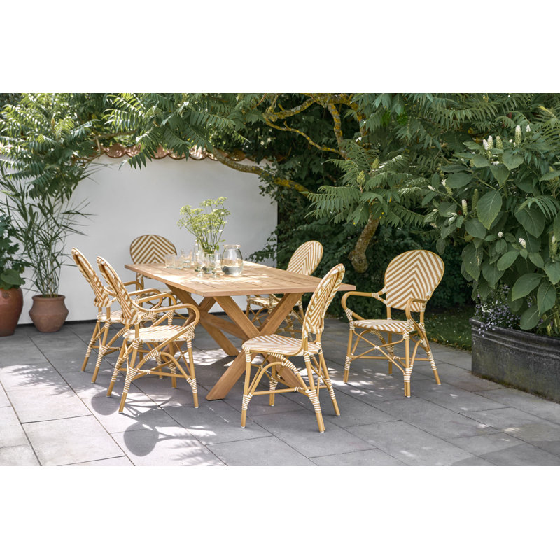Chaise avec accoudoirs de salle à manger Alu Affaire Isabell