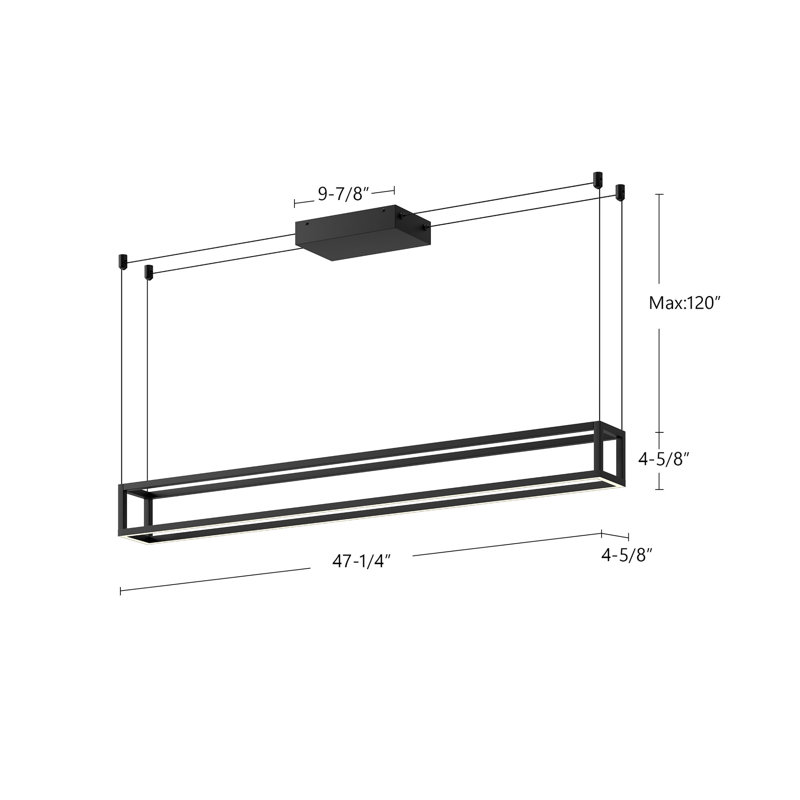 Plaza 1 - Light LED Pendant, Brushed Nickel, Brushed Nickel