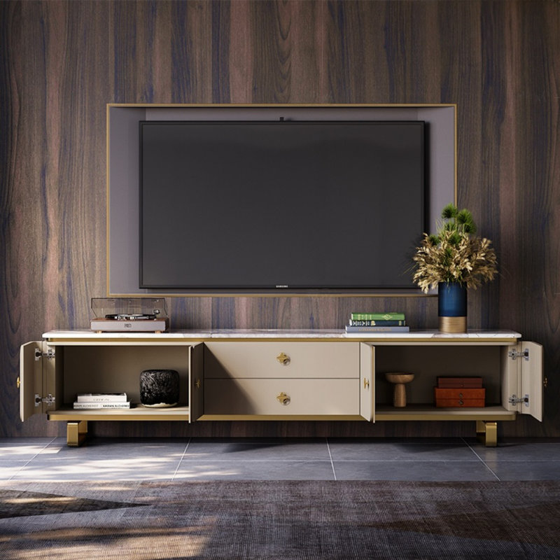 Meuble télé simple Creative, H 20,47 po x L 86,61 po x l 17,72 po