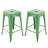 Kohki 24" Counter Stool Metal Bar Stools Counter Height Barstools Backless Indoor/Outdoor Bar Stools Kitchen Counter Stools Chairs-1521817816-1521817809