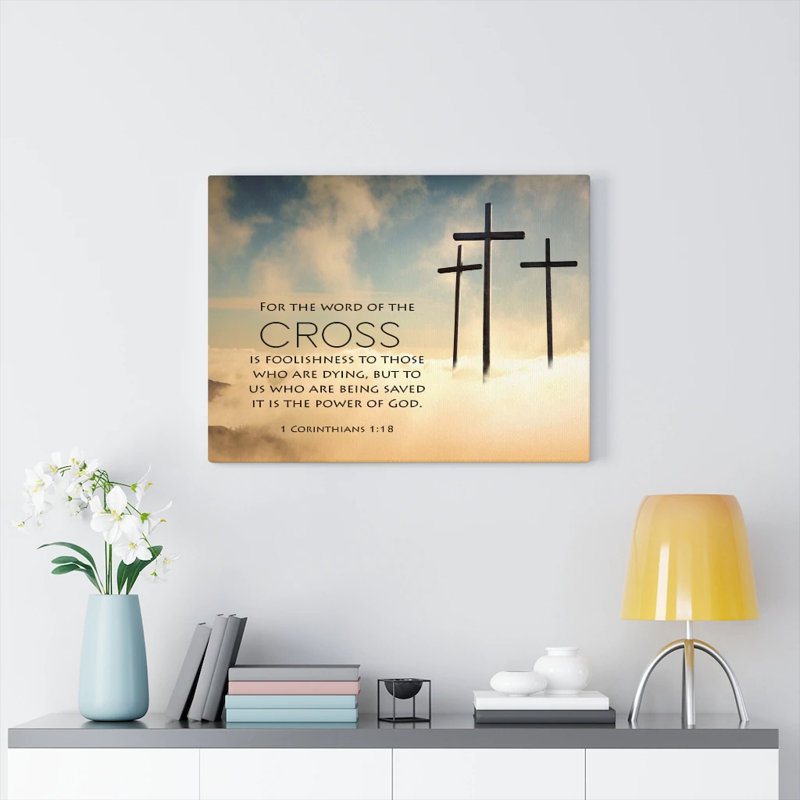 The Word of the Cross 1 - Wrapped Canvas Print, 12" H x 16" W