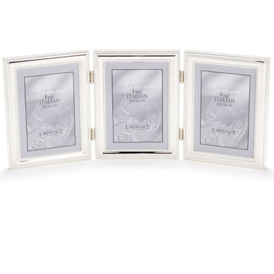 Weinstock Silver Metal Beaded Picture Frame