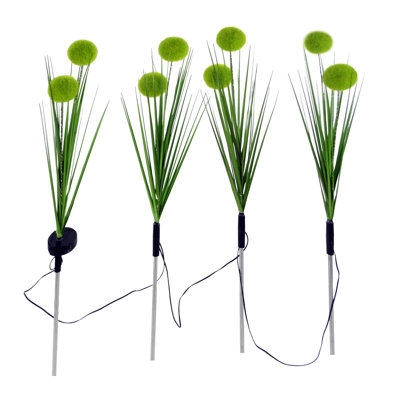 Piquets de fleurs solaires artificielles - Lot de 4