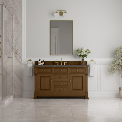 Meuble-lavabo simple 60 po avec chargeur Freepower Brookfield