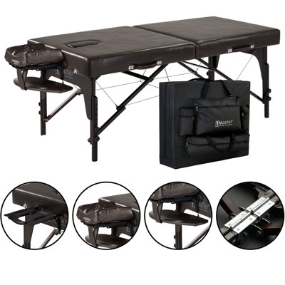 Text 213cm Adjustable Folding Table