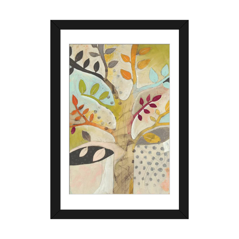 «Forest Spectrum II», impression sur toile, H 24 po x l 16 po x P 1 po, Papier avec cadre noir, Blanc