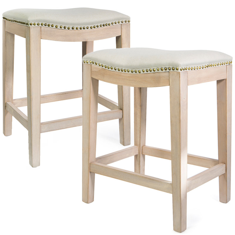 Tabouret de bar 24 po avec coussin Lincoln