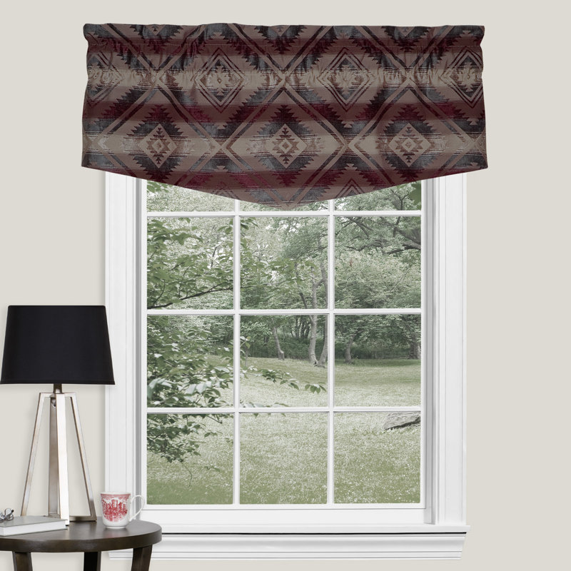 Cantonnière en mélange de polyester traditionnel Partagerwood