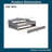 Full XL Upholstered Daybed with LED Light Strip and Pull-Out Trundle, Linen Platform Frame with Backrest-229977457