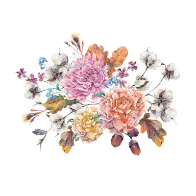 Murale fleurs et coton Deivin