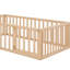 Structure de lit en bois avec clôture et porte-1199403458-1199403456