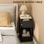 HOMCOM Bedside Tables Side Tables Drawer Shelf Set of 2-1751931975