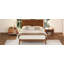 Mid-Century Modern King Size 12 Inch Bamboo Wood Platform Bed with Wood Slat Metal Support, No Box Spring Needed, Easy Assembly-133674211