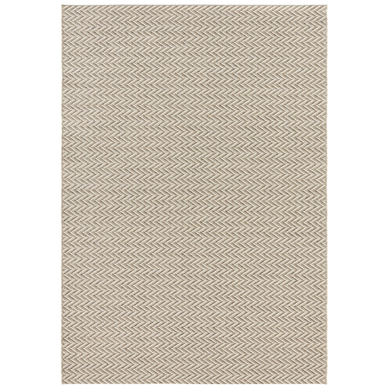 Caen Flatweave Cream Indoor/Outdoor Rug, Rectangle 120 x 170cm