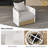 Kielah Aluminum and Acacia Swivel Armchair-527384240