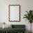 Black Walnut Color 20"x30" Wavy Rectangle Solid Wood Frame Decorative Mirror,For Bedroom, Bathroom, Living Room, Entryway-197920845