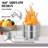 Tanvier Outdoor 16.7 in. H Stainless Steel Smokeless Stove with Base and Storage Bag