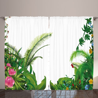 Sarahya Semi Sheer Curtain Pair