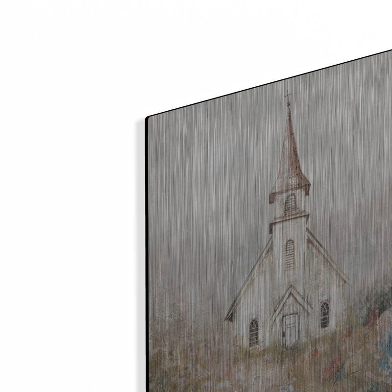 «Church In The Meadow» par Ashley Bradley, art mural, H 24 po x l 16 po
