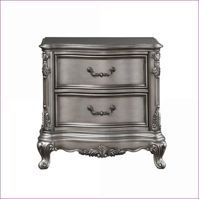 Table de chevet 2 tiroirs Traditional