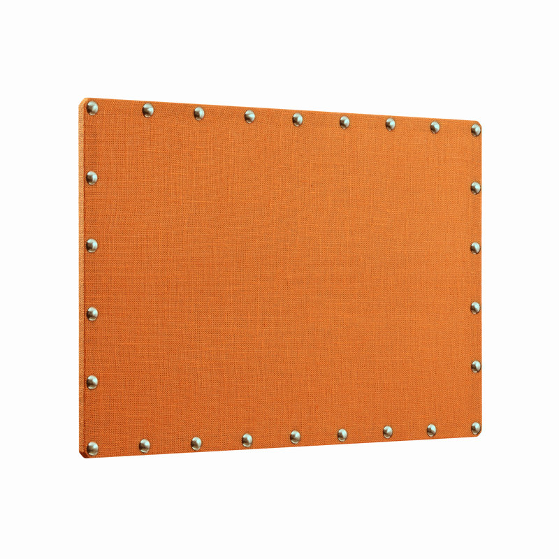 Babillard magnétique en toile de jute Magness, Orange