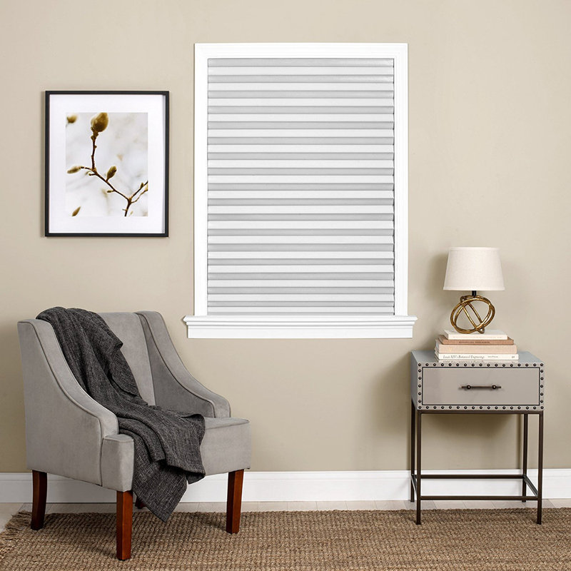 Store plissé obscurcissant pour fenêtre, Blanc, L 48 po x L 75 po