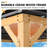 15x13 Wood Hardtop Gazebo, Patio Double Roof Galvanized Steel Hardtop Gazebo for Patio, Deck, Backyard, Lawn, and Garden-121119313