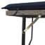 Banc de patio avec coussins et repose-pieds en polyester gris Latitude Run®-1222841397