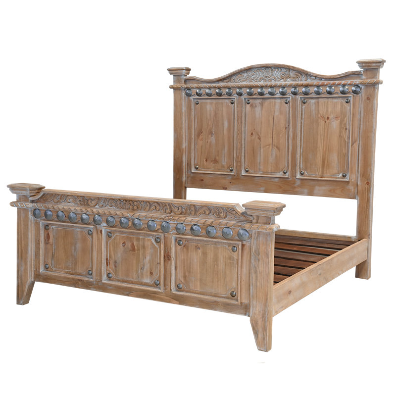 Río Hondo Bed, White/Tan, Queen