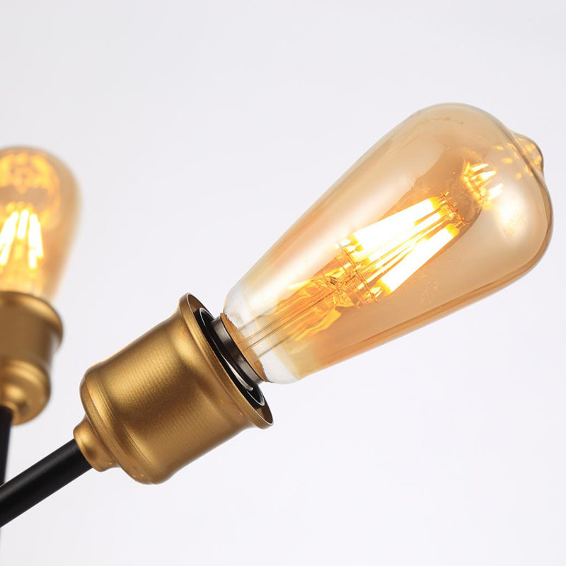 Lustre spoutnik étoile à 6 lumières Timaios